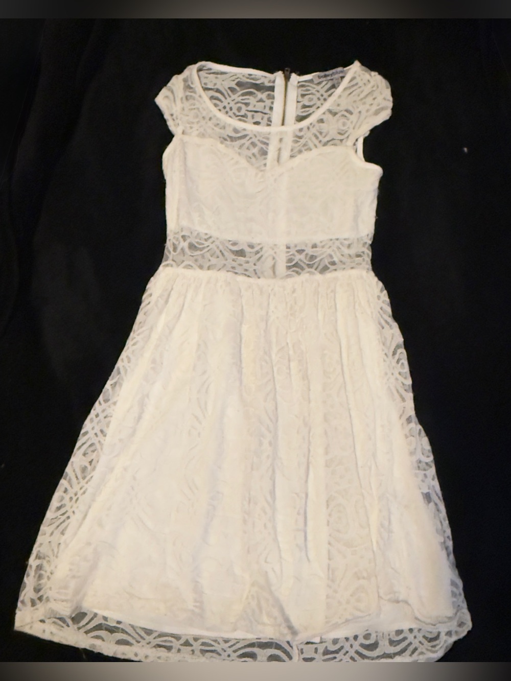 bailey blue White Lace Girls' Dress